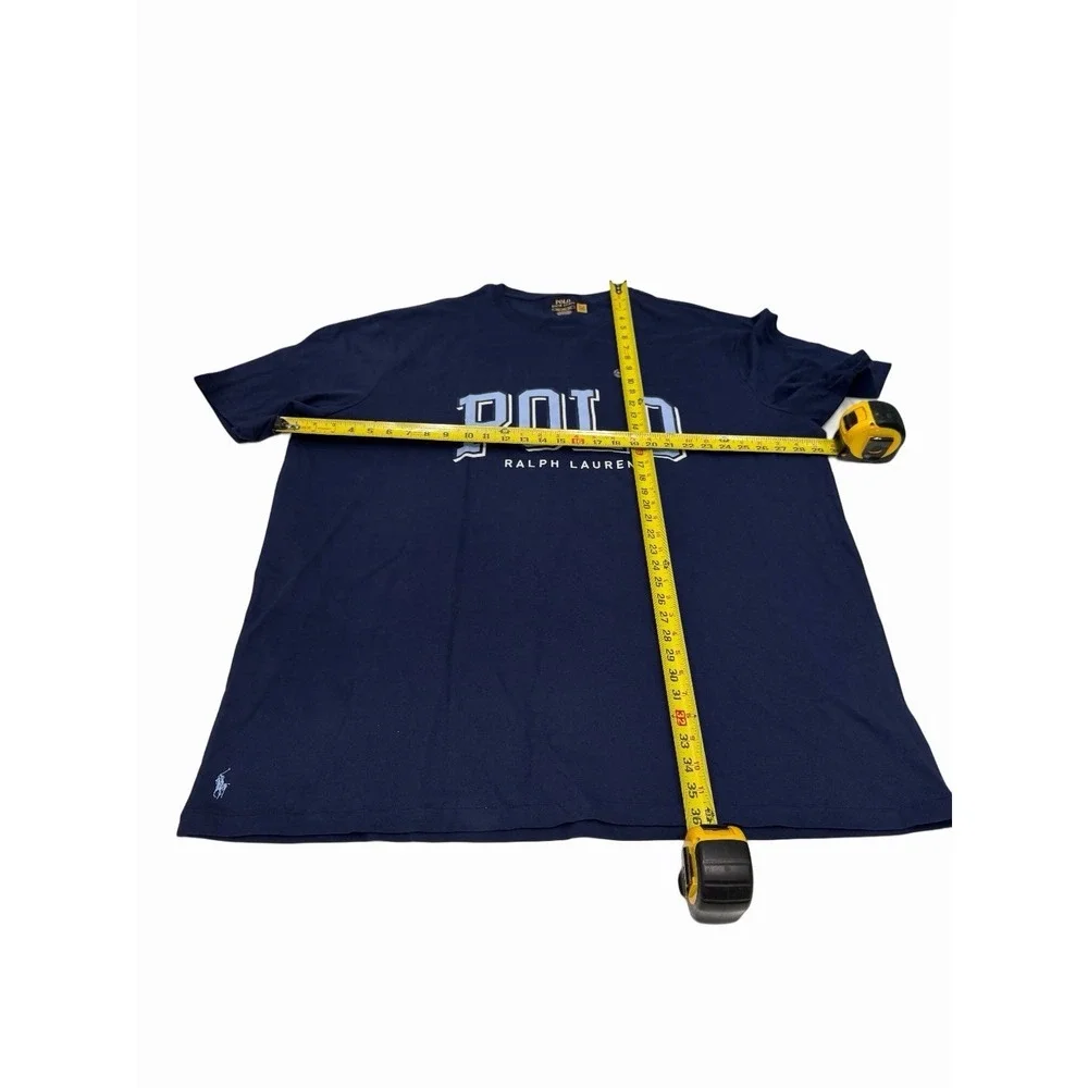 Polo Ralph Lauren Dark Blue Graphic Logo Short Sleeve T-Shirt Men's 3XLT NWT